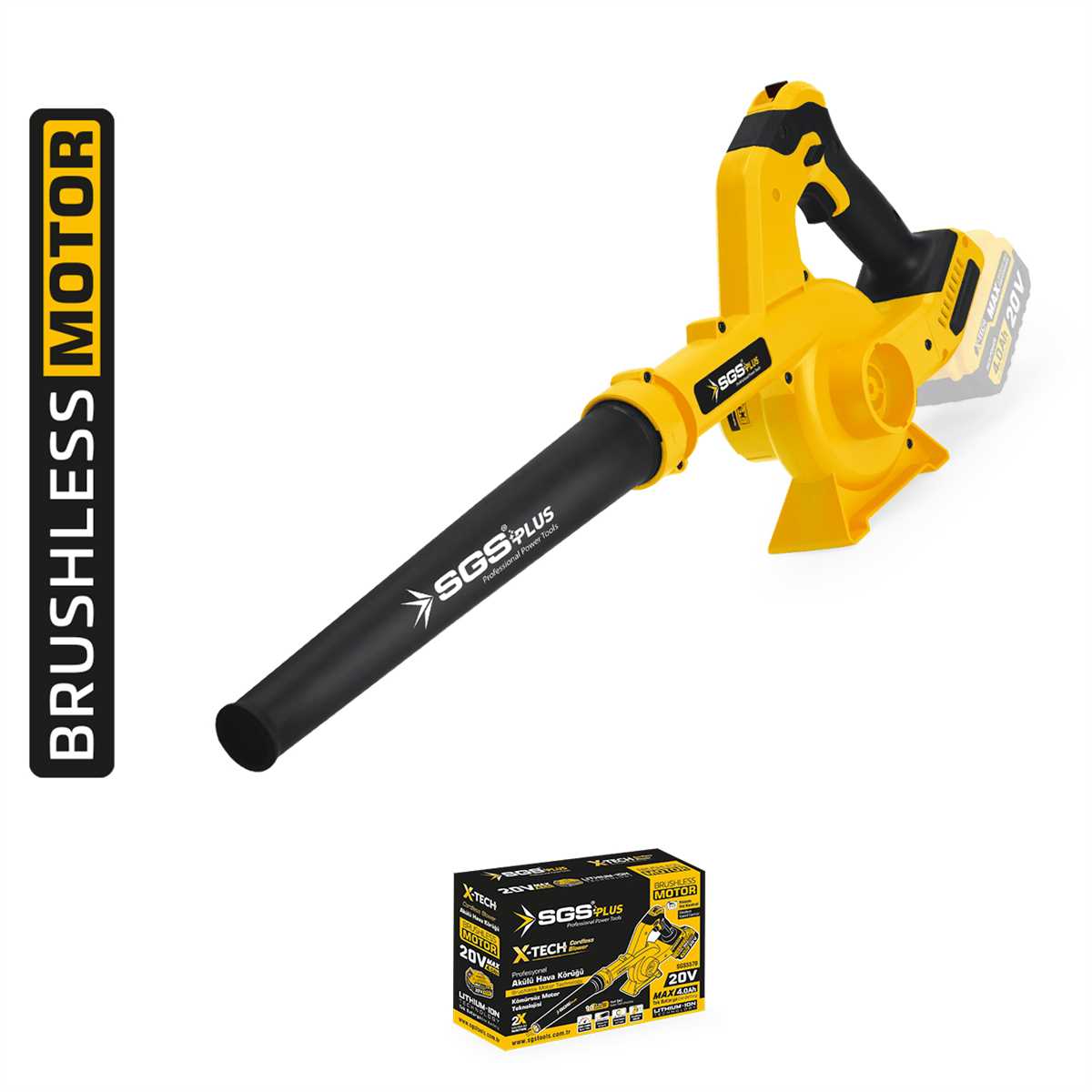 AKÜLÜ HAVA KÖRÜĞÜ 20V (KÖMÜRSÜZ MOTOR) (SOLO MAKİNA)